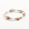 Earth's Jewels Semi-Precious Jasper Rose Quartz Natural Bracelet, Pink Zebra Jasper